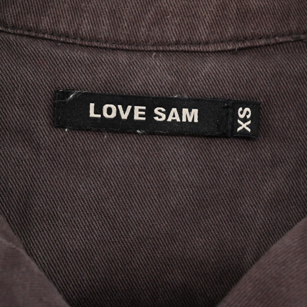 Anthropologie Love Sam Travis Jacket Womens Size XS Military Brown Embellished - Picture 7 of 14